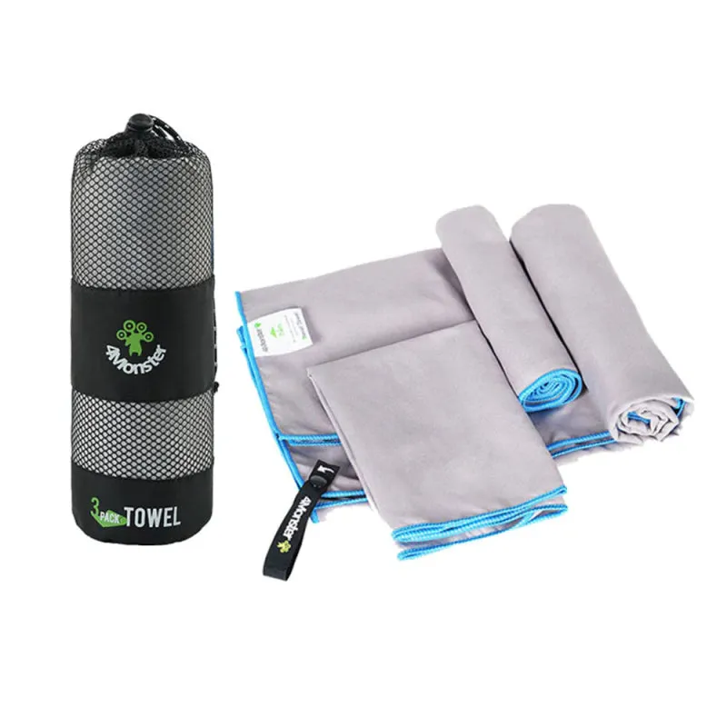4Monster -  3 Size Microfiber Quick Dry Towels