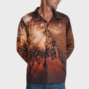 Ariat Uni Fishing Shirt Cattle Muster