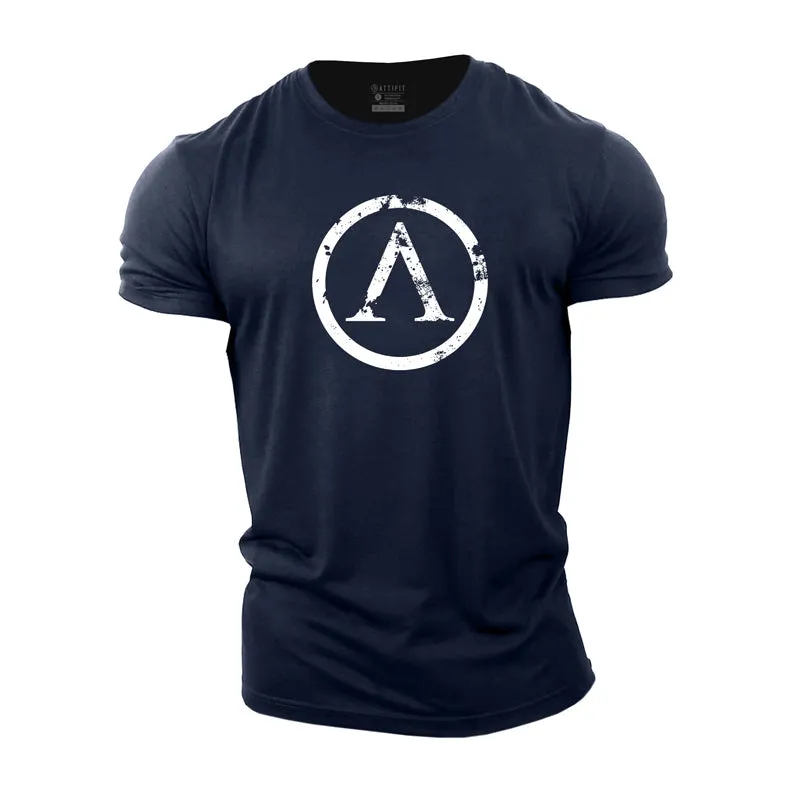 Circle Pattern Cotton T-Shirt