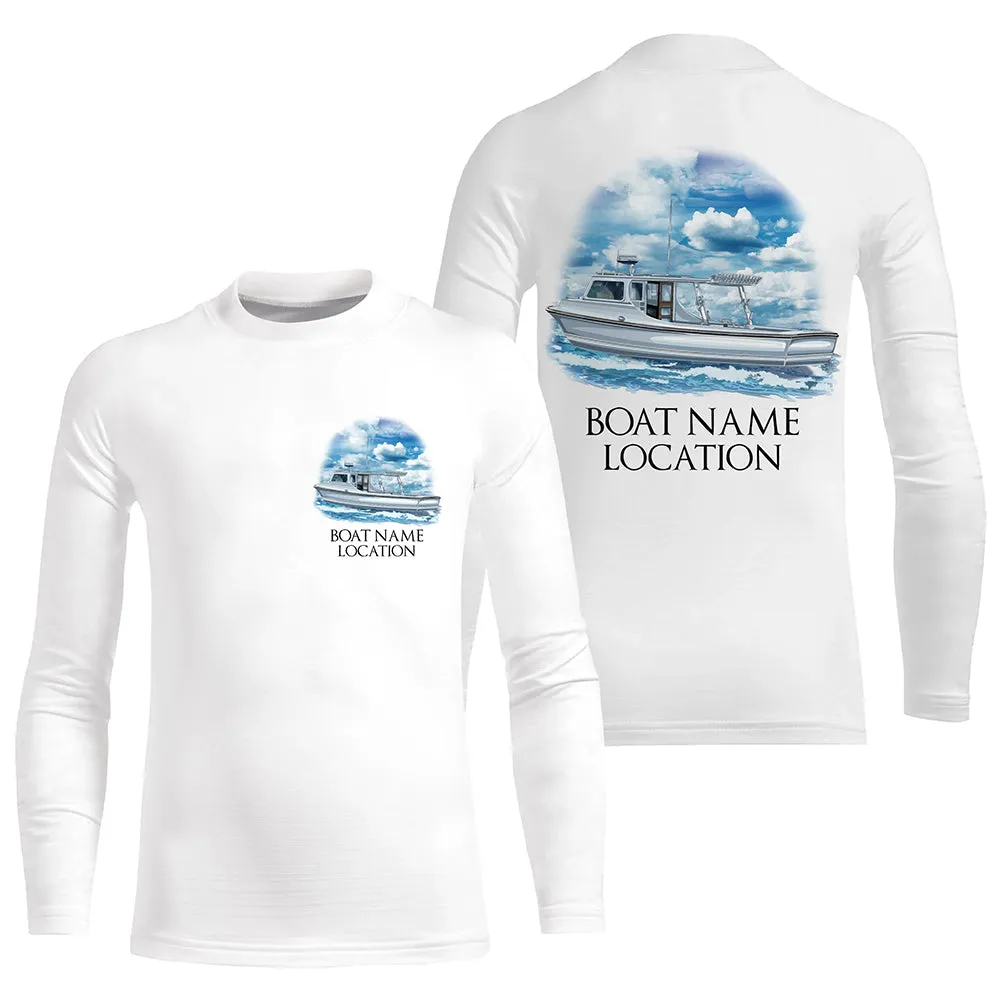 Custom Fishing Boat Name Long Sleeve Fishing Shirts, Personalized Fisher Boats Shirt IPHW5097