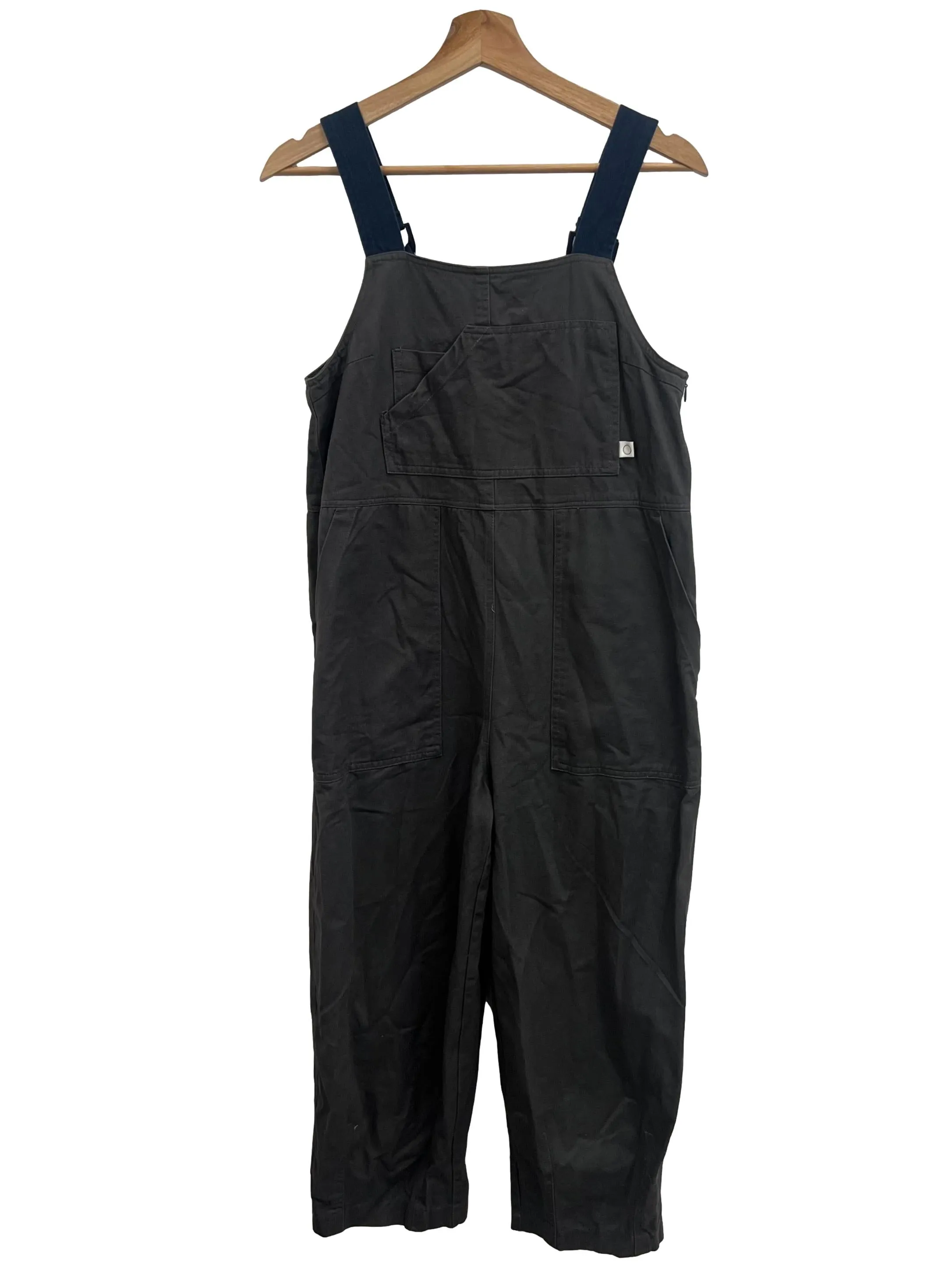Grey Blue Straps Overalls