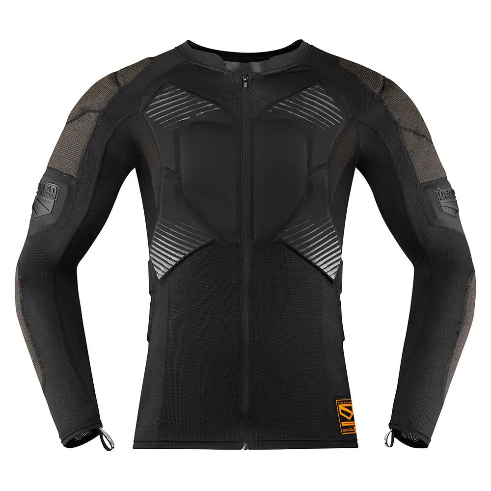 Icon Field Armor Compression Shirt Motorcycle Protectors - Black