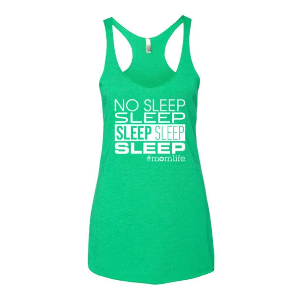 No Sleep Sleep Sleep Sleep Sleep Tank - White