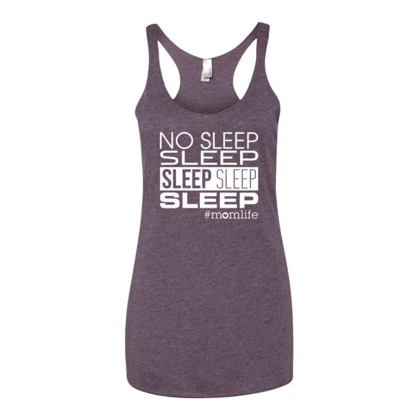 No Sleep Sleep Sleep Sleep Sleep Tank - White