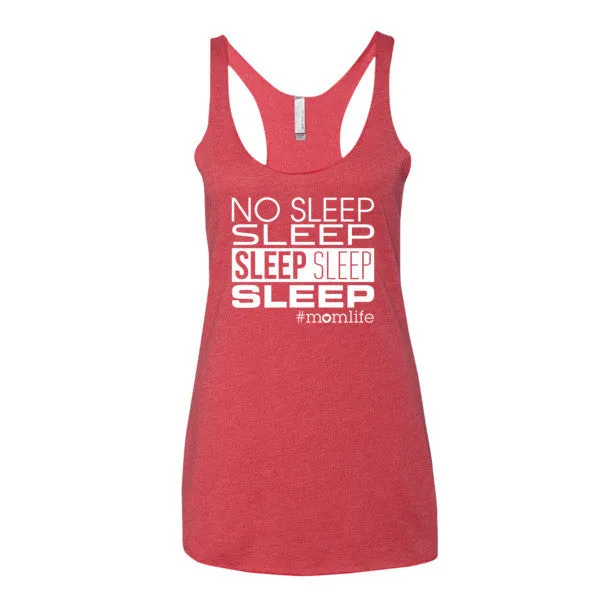 No Sleep Sleep Sleep Sleep Sleep Tank - White