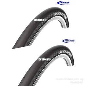 Schwalbe 20'' X 1.35 Kojak RaceGuard Fast Rolling Foldie Folding Tyres Etro:35-406 (2 Tires)