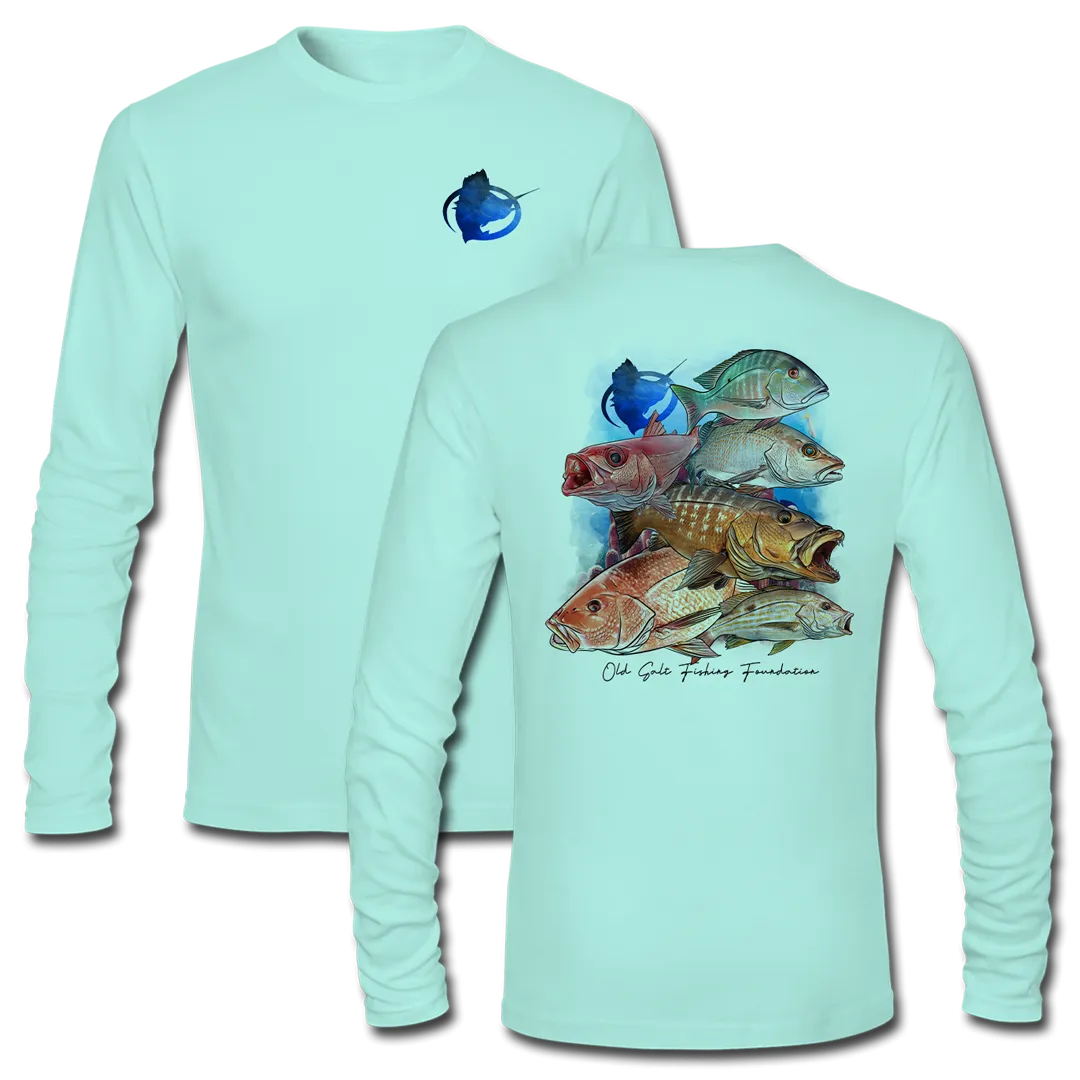 Snapper Frenzy Long Sleeve Performance Shirt