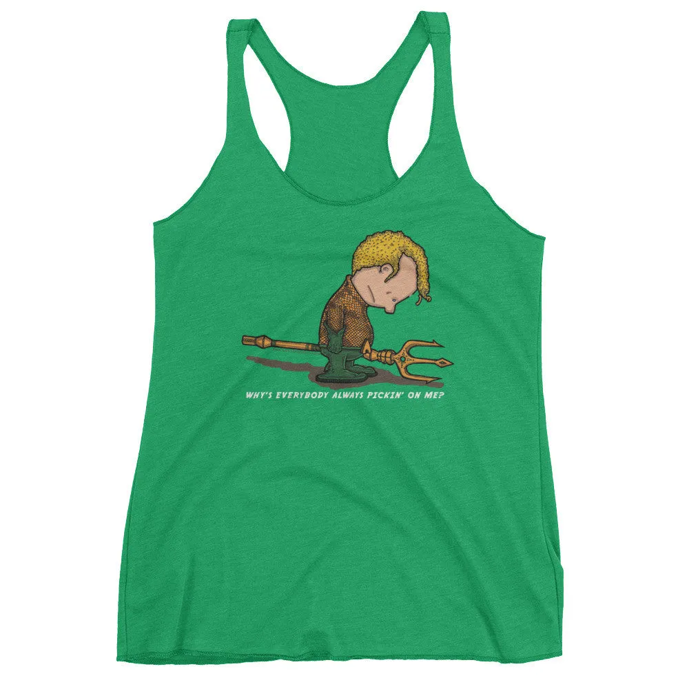 Why's Everybody Always Picking On Me? Racerback Tank Top