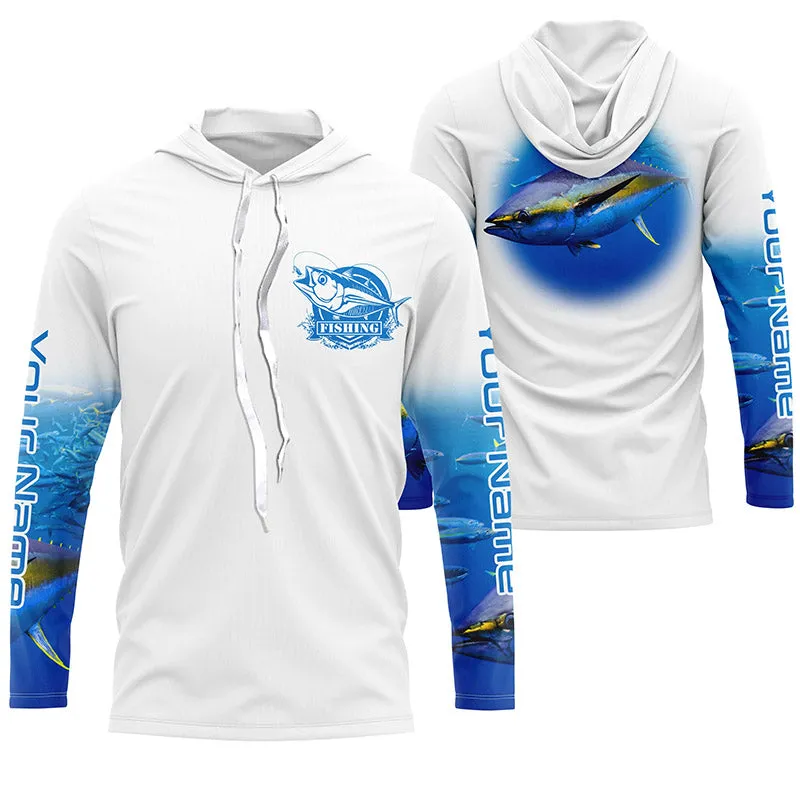 Yellowfin Tuna Long Sleeve Fishing Shirt for Men, UPF Performance Clothing TTS0604